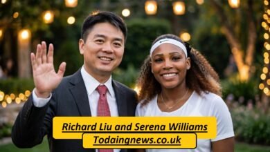 Richard Liu and Serena Williams