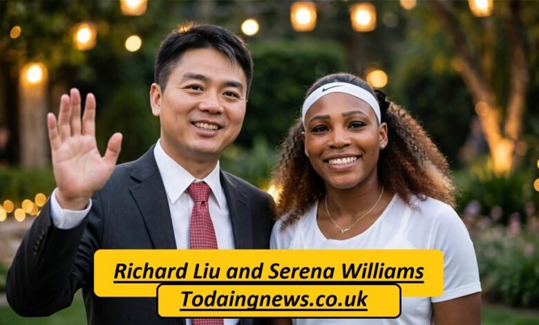 Richard Liu and Serena Williams